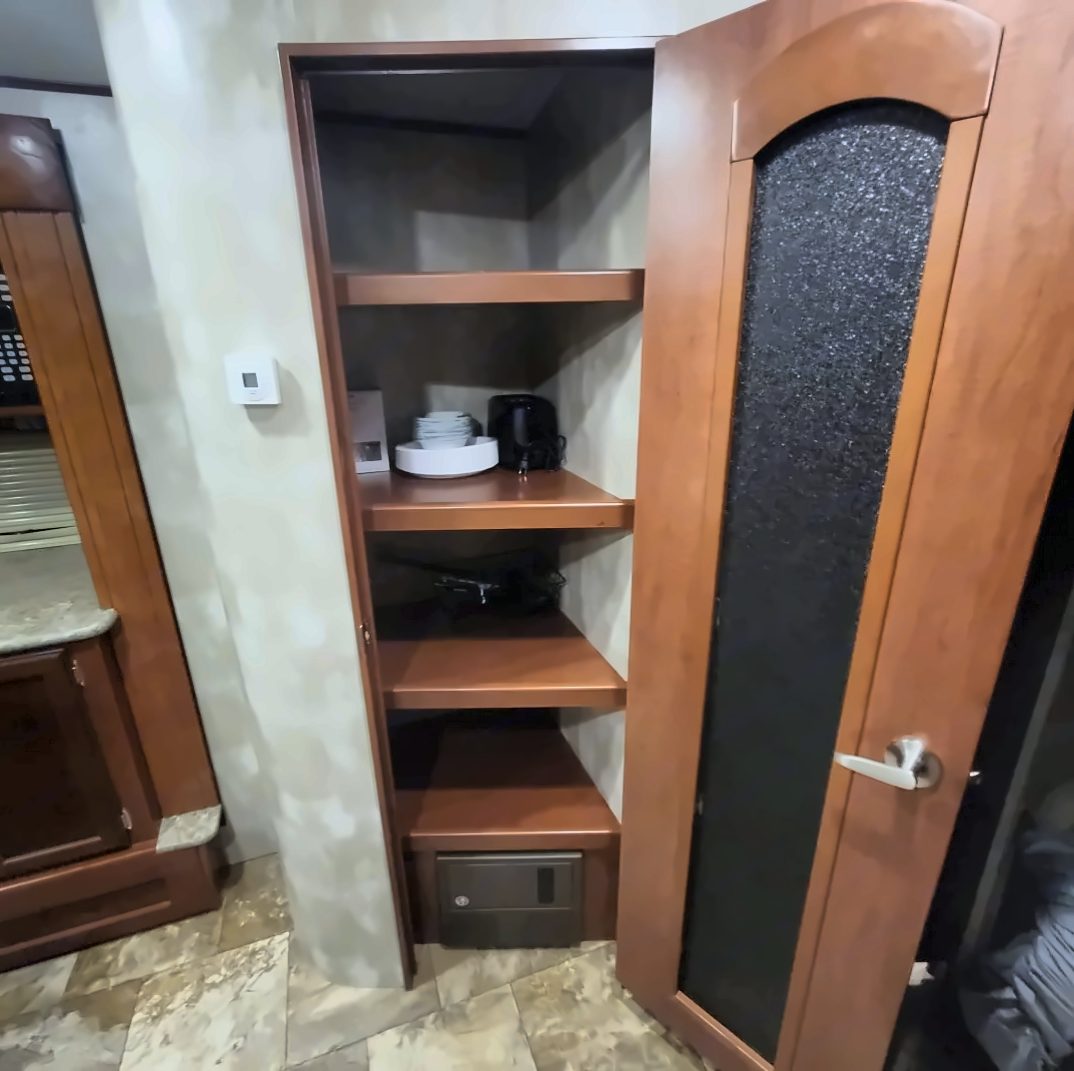 Pantry with shelves